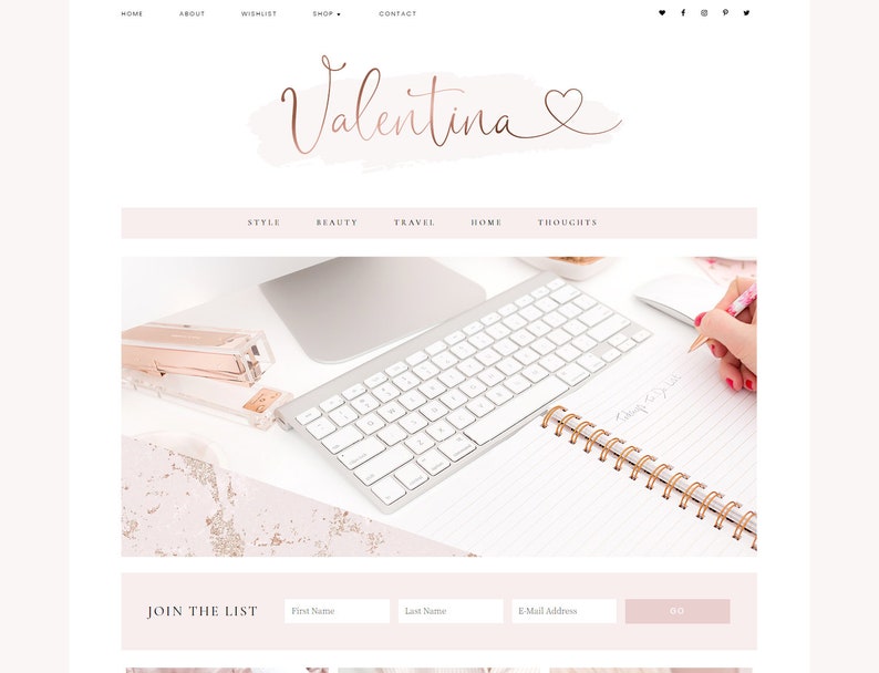 Wordpress Blog Theme - Wordpress Theme for Bloggers - Pretty Themes - Responsive Wordpress - Feminine - Genesis Child Themes - Blog Pixie 