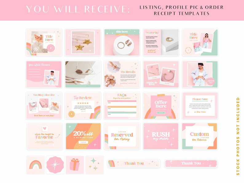 Etsy shop kit Etsy branding bundle Etsy banner templates image 4