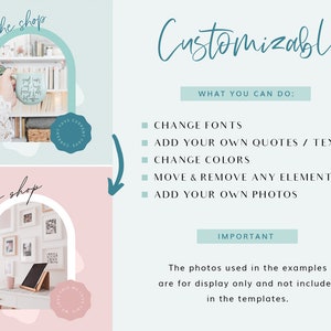 Instagram Post Templates Canva Quotes for Instagram Creative Instagram Templates Canva Bright Instagram Branding DY01 Blog Pixie image 5