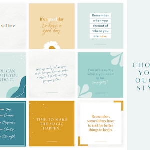 Instagram Post Templates Canva Quotes for Instagram - Etsy