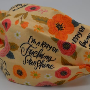 Pretty Sweary I&#39;m A Ray of F*cking Sunshine Face Mask (Adult Size)