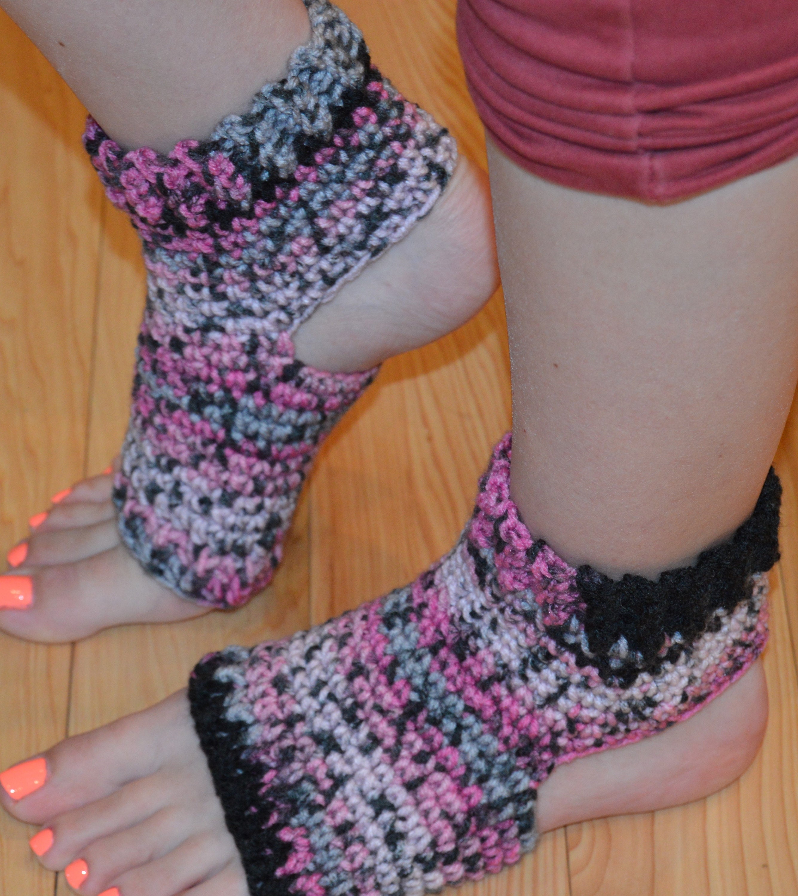 Super Comfortable Toeless Socks-2 Pairs Perfect Yoga Socks, Dance