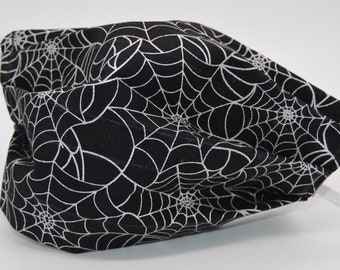 Metallic Spinnennetz Gesichtsmaske (Erwachsene Größe)