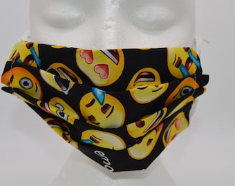 Reversible/Washable Emoji Face Mask (Adult Size)