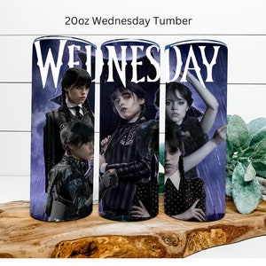 Wednesday Tumbler 20oz Skinny