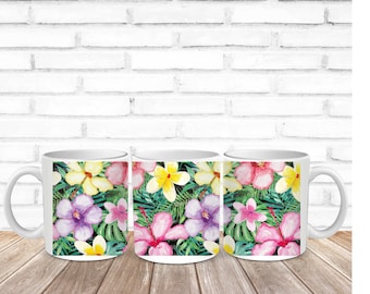 Tropical Flowers 11oz Mug