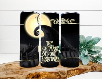 Jack Skellington Tumbler (20oz Skinny Tumbler)