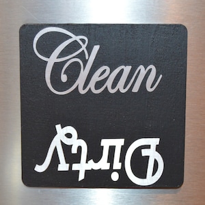 Wooden Magnetic Dishwasher Sign