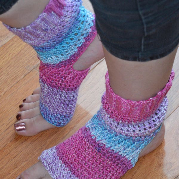 Hortensie gehäkelt Yoga/Pilates/Tanz/Pediküre/Flip Flop Socken (mittlere Größe) auf Bestellung gefertigt
