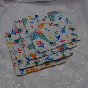 Reversible Pioneer Woman Fabric Cotton Coasters (Set of 4)