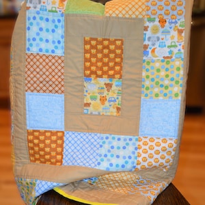 Super Cute Handmade Animal Quilt (For Baby Boy)