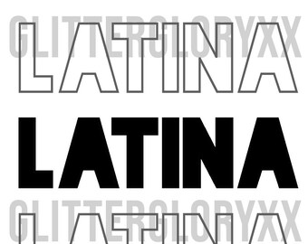 Arquivo SVG + PNG para download instantâneo de Latina