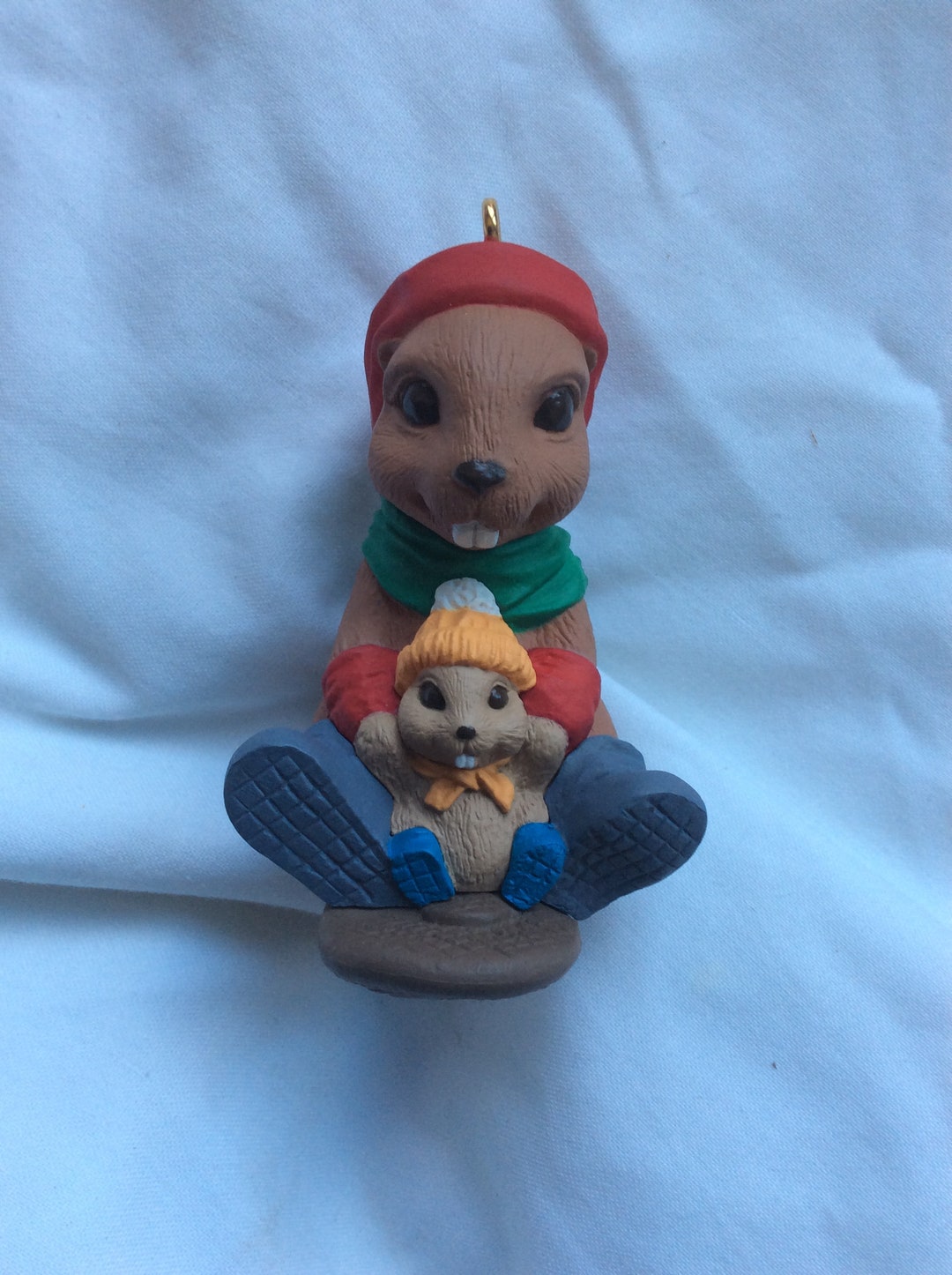 Hallmark Ornament. Toboggan Tail 1992 Etsy