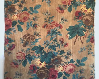 Chintz Buttis Digitally Printed on Platinum Sylvie Silk