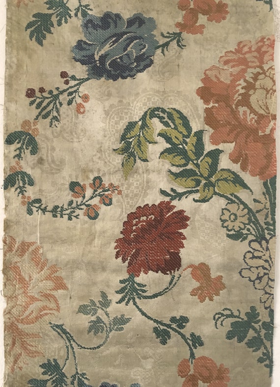Très belle 18ème Rare brocart de soie tissu tissu tissu (2455) 39d8a2 Très belle 18ème Rare brocart de soie tissu tissu tissu (2455) 39d8a2