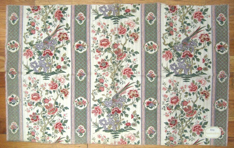 Antique Beautiful 19th c 9912 French striped Chinoise