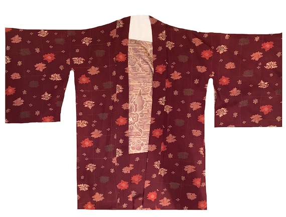 Beautiful 1920s-1930s printed silk japanese kimono - image 1