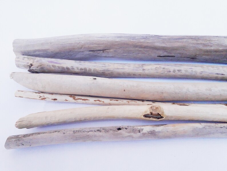 Driftwood Wall Decoration Sticks for Macrame 6 DriftWood Pieces Long Driftwood Beach Decor Terrarium Wood Driftwood For Crafting