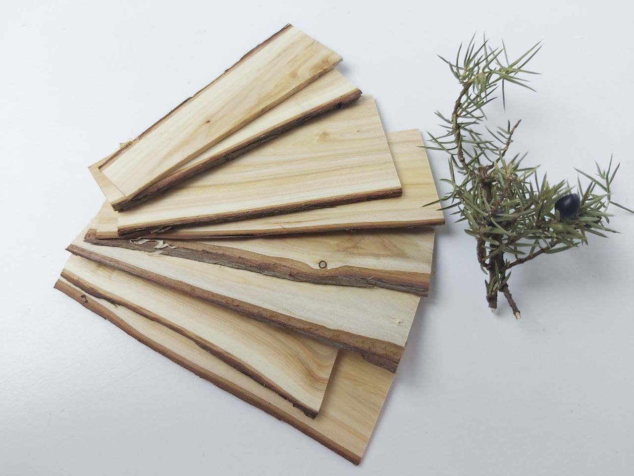 Juniper Wood Planks, Juniper Strips, Dried Juniper Sticks, Juniper Scent Slice, Juniper Incense