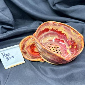 Bol para bayas, colador con plato opcional redfire w/plate