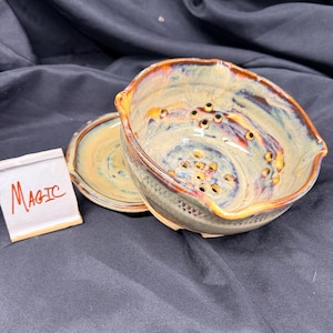 Bol para bayas, colador con plato opcional Magic w/plate