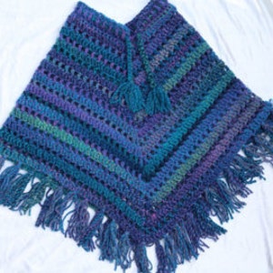 Girls Tweed Poncho Pattern
