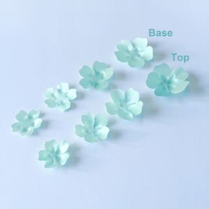 petali di fiori tessili 25pz Fiori recisi rigidi petali 3d Pizzo SPOSA, abbellimento, applicazioni fatti a mano Fiori per abiti da sposa fatti a mano iSp