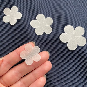 cut fabric flowers 25pcs Stiff 3D silk organza satin Petals 3d petals BRIDAL lace, embellishment, Appliques Handmade wedding dress, code: O