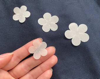 cut fabric flowers 25pcs Stiff 3D silk organza satin Petals 3d petals BRIDAL lace, embellishment, Appliques Handmade wedding dress, code: O