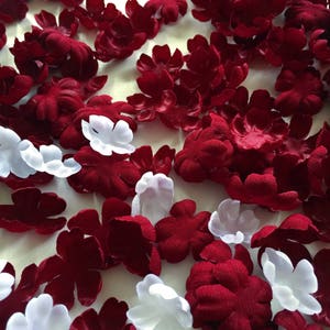 dress flowers petals25pcs Stiff 3D fabric flower Petals 3d petals BRIDAL lace, flower embellishment, Appliques Handmade wedding  iP