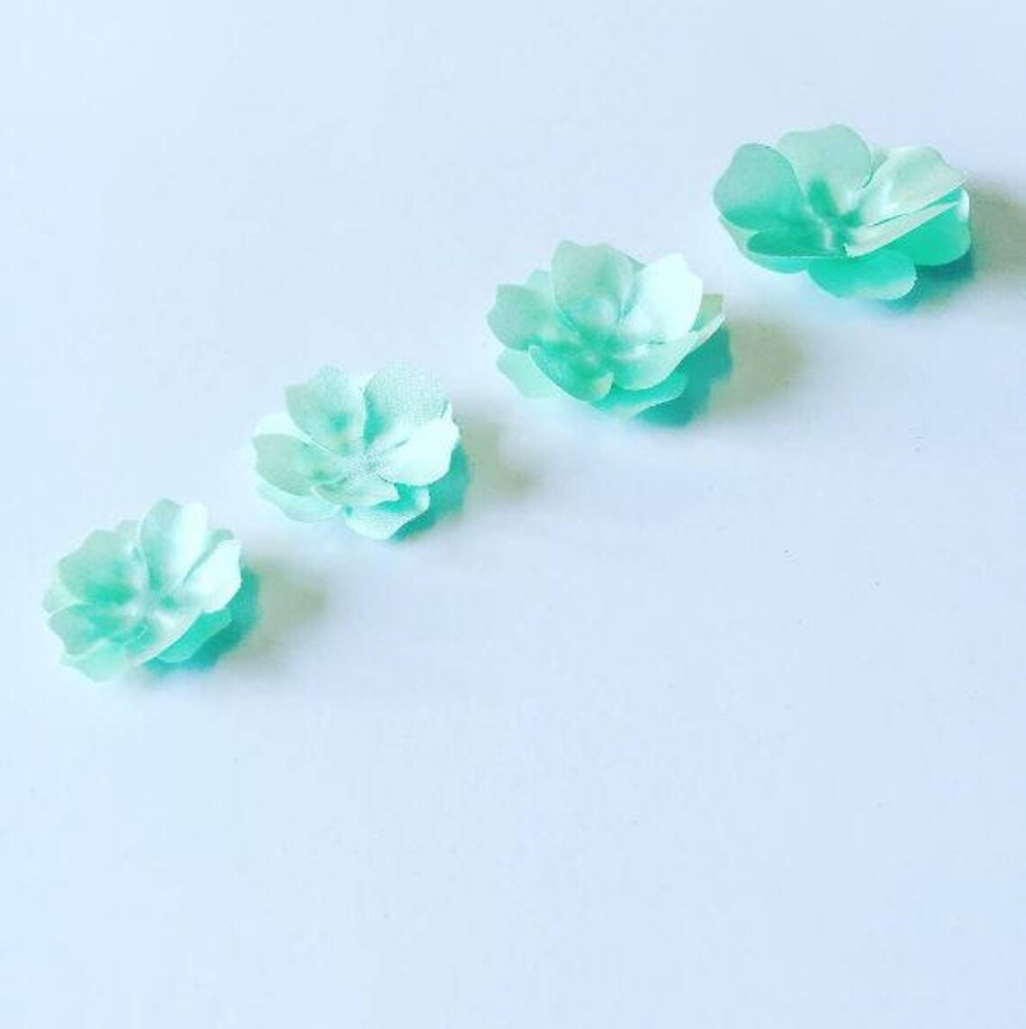 Textile Flower Petals Fabric Flower Petals 25pcs Stiff Cut Etsy