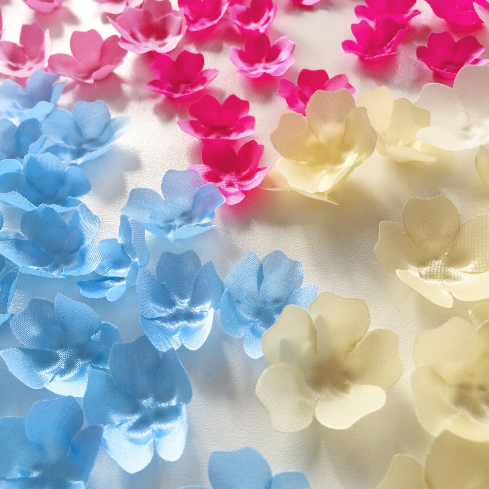 Textile Flower Petals Fabric Flower Petals 25pcs Stiff Cut Etsy