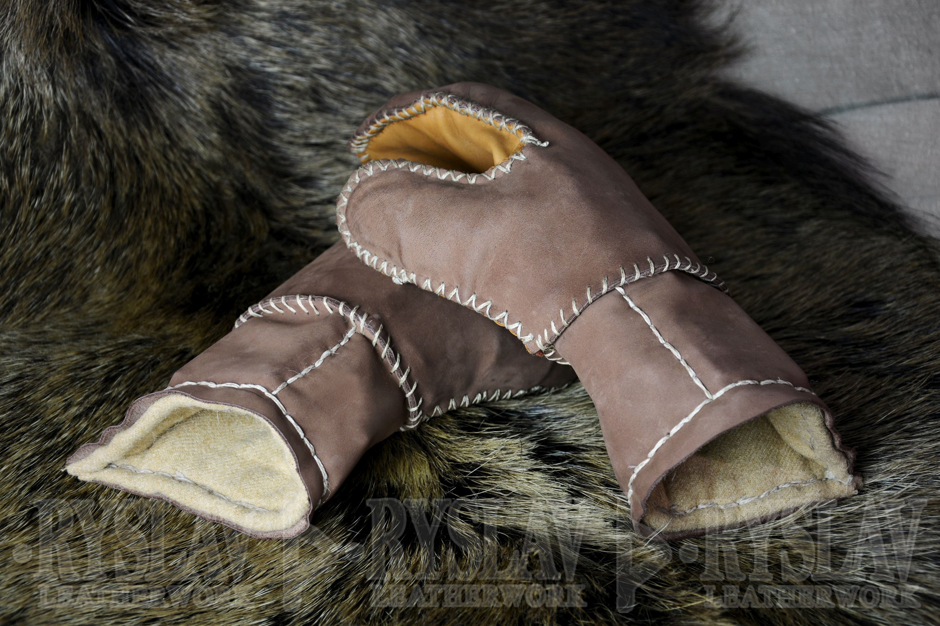 Leather Viking Glove for FULL CONTACT Fight Steel Plates & Etsy