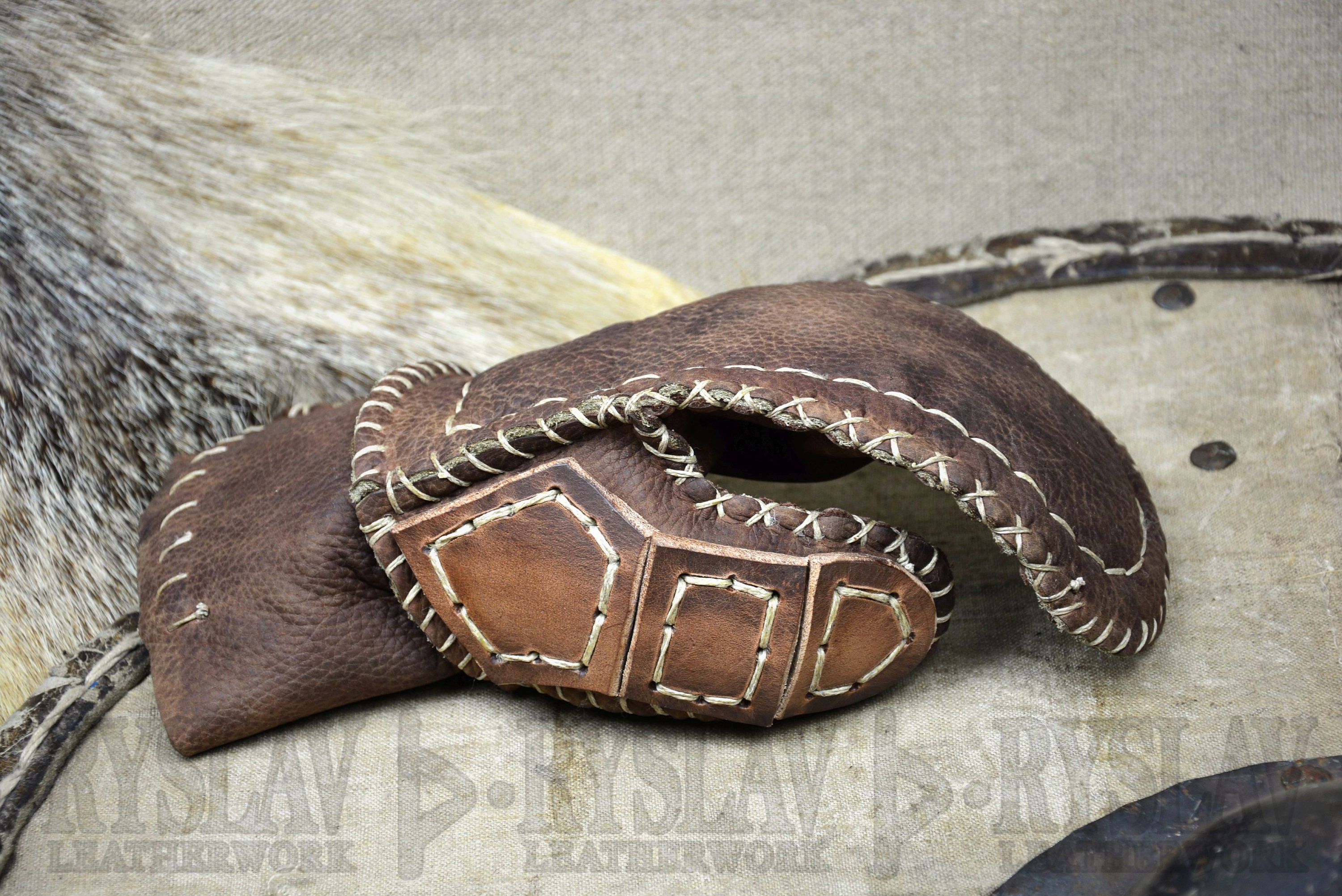 Leather Viking Glove for FULL CONTACT FIGHT Strengthened Etsy