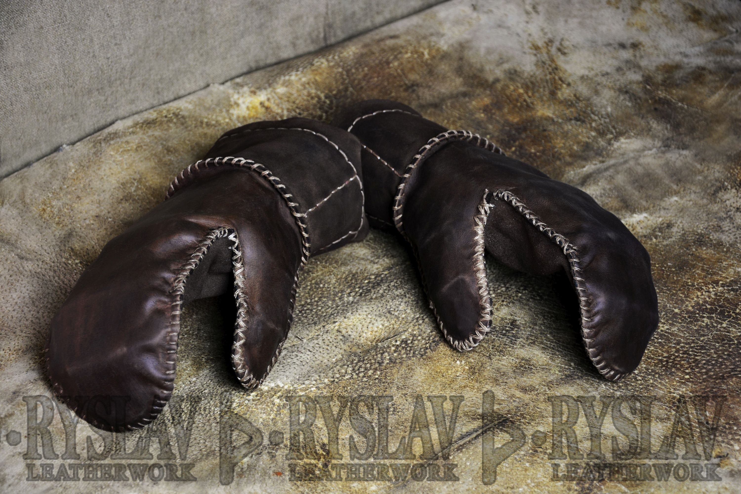 Leather Viking Glove for FULL CONTACT Fight Steel Plates & Etsy