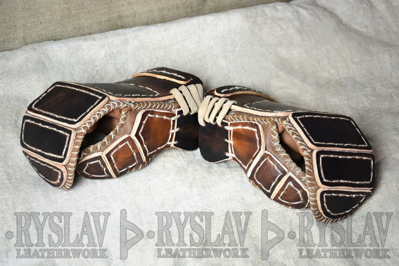Leather Viking Glove for FULL CONTACT FIGHT Strengthened Etsy