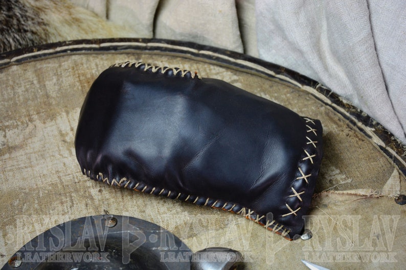 Leather Viking Glove for FULL CONTACT FIGHT, Steel Plates & Genuine Leather Cover, Covered Glove image 7