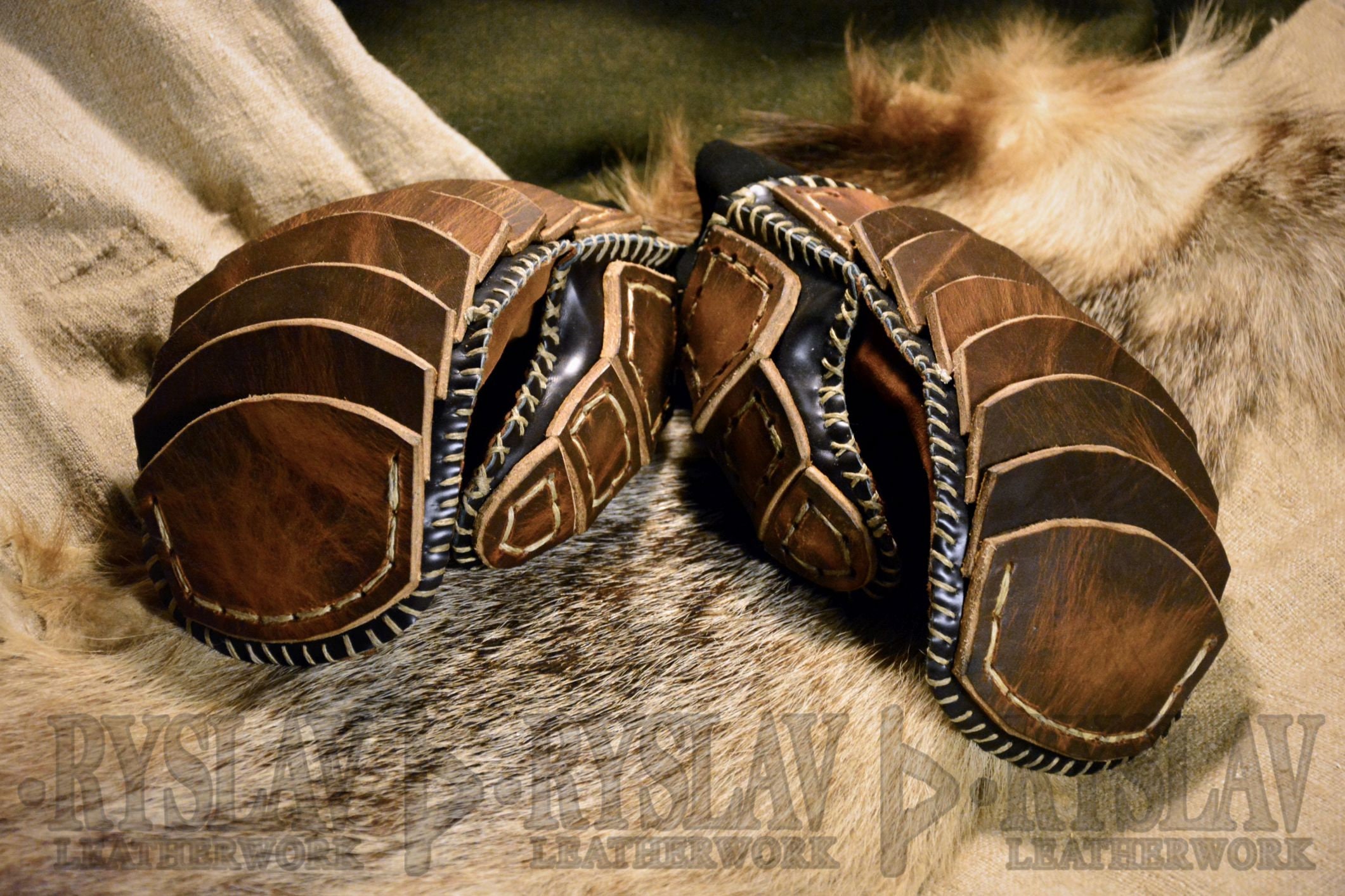 Leather Viking Glove for FULL CONTACT FIGHT Strengthened Etsy