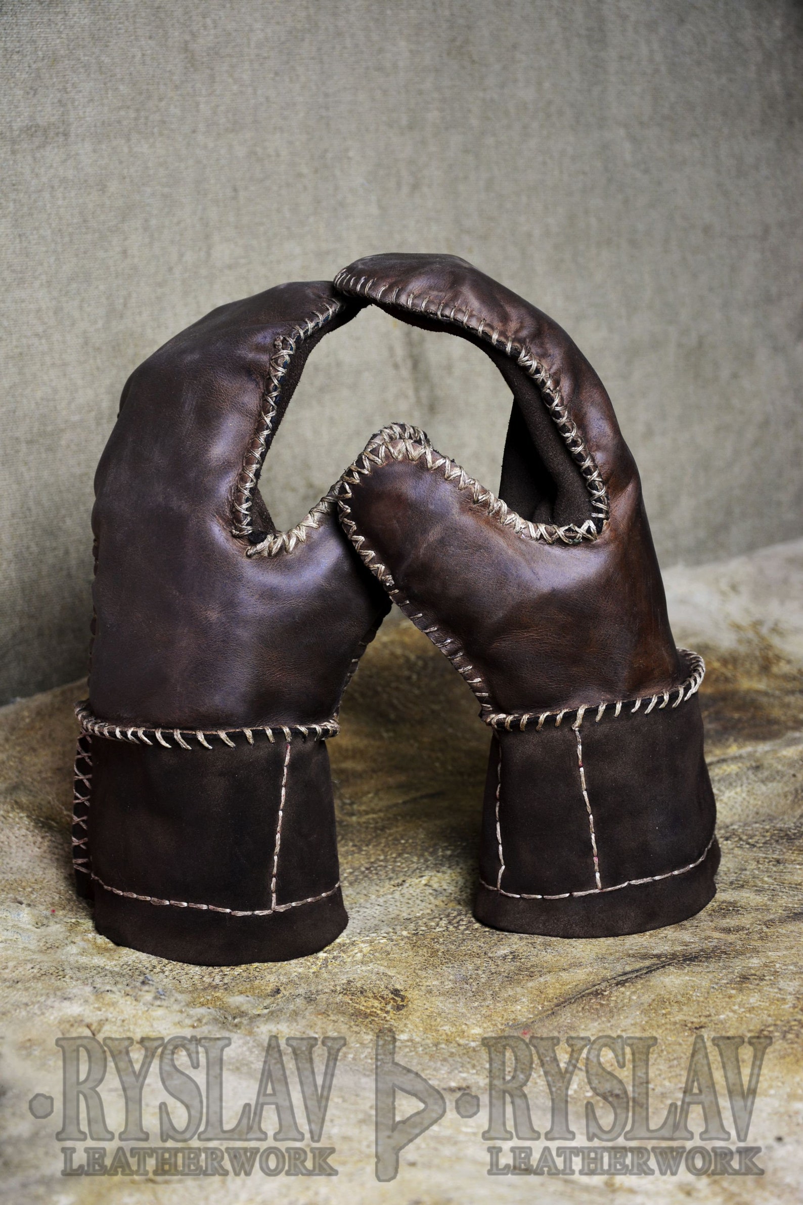 Leather Viking Glove for FULL CONTACT Fight Steel Plates & Etsy