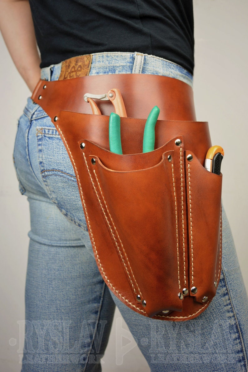 Leather Floral Tool Belt Florist Hip Holster Tool Bag Etsy