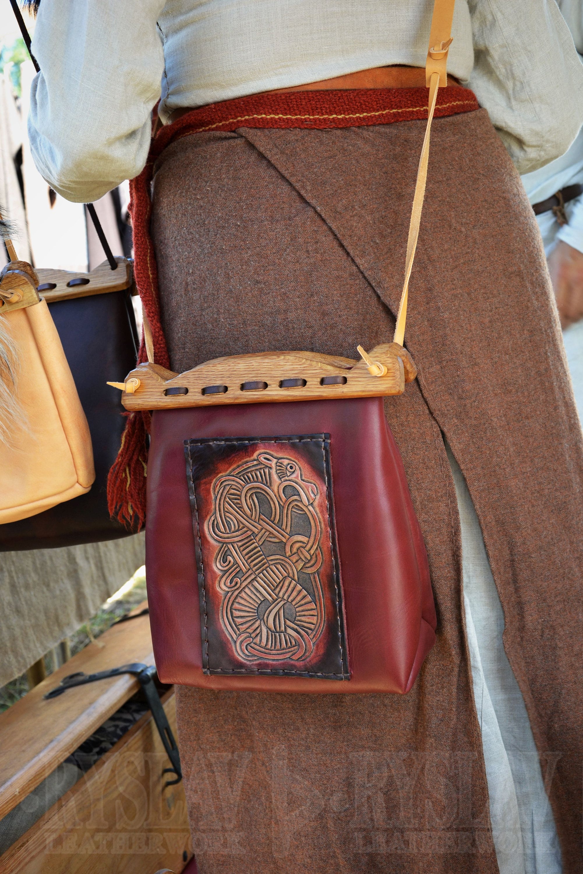 Viking Leather HANDLE Bag Hedeby Haithabu Bag Historically Etsy