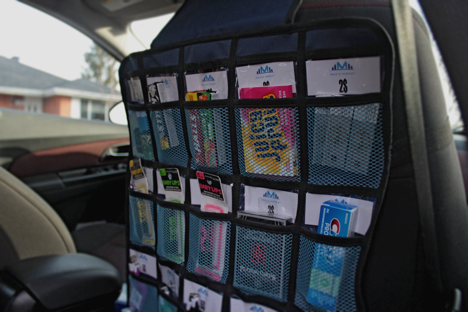 Mikes Market Back Seat Car Organizer Ideal for Uber Lyft Etsy
