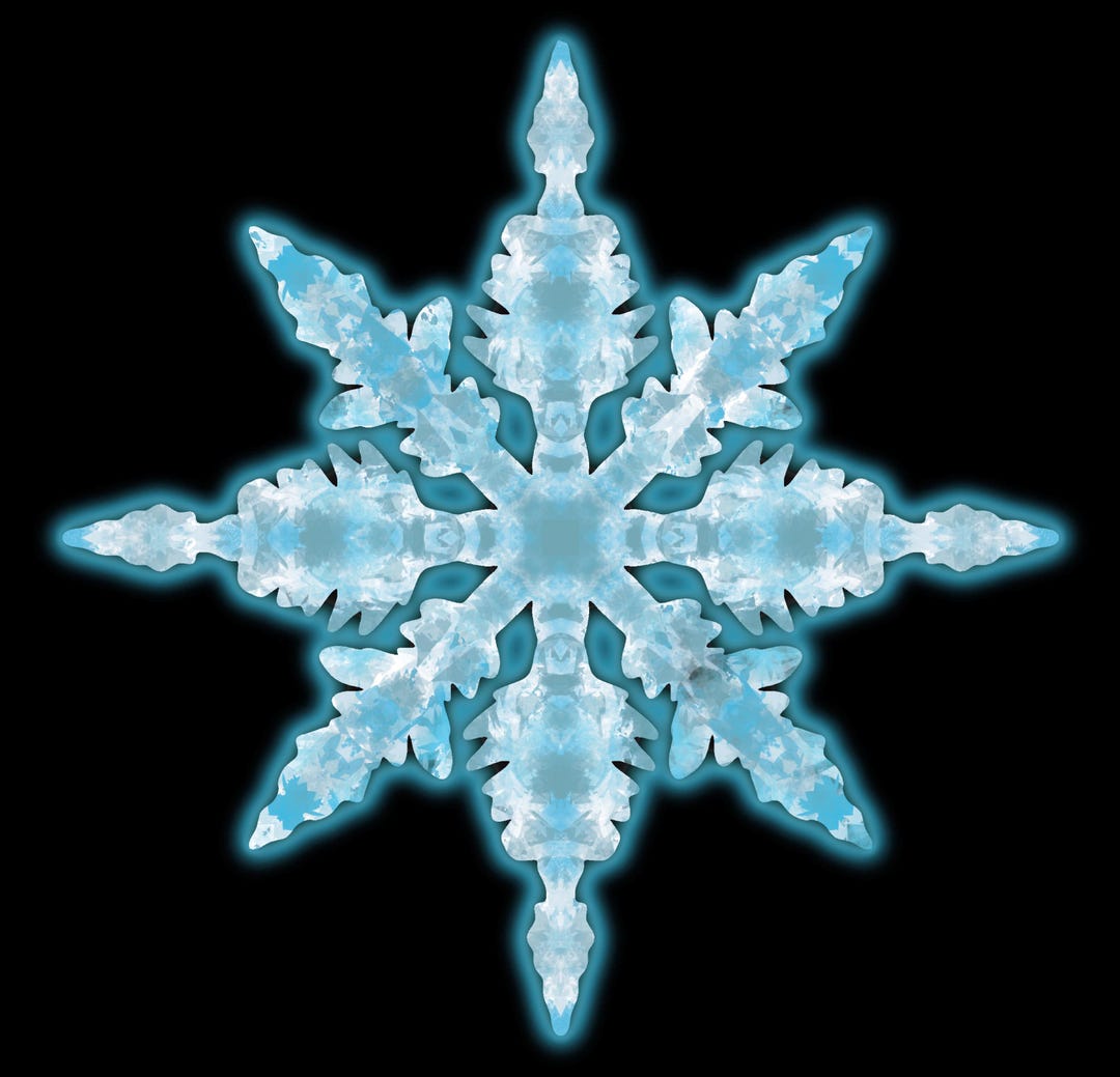Computer Graphic Snowflake Graphic Snowflake PNG - Etsy