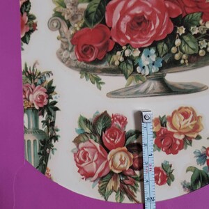 Décalcomanies Vintage Meyercord Motifs Fleurs De Campagne - Transfert à L'eau - Neuf