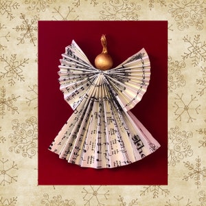 Fan Weihnachten Engel Ornament Vorlage Digitaler Download Druckbares PDF Handwerk Projekt