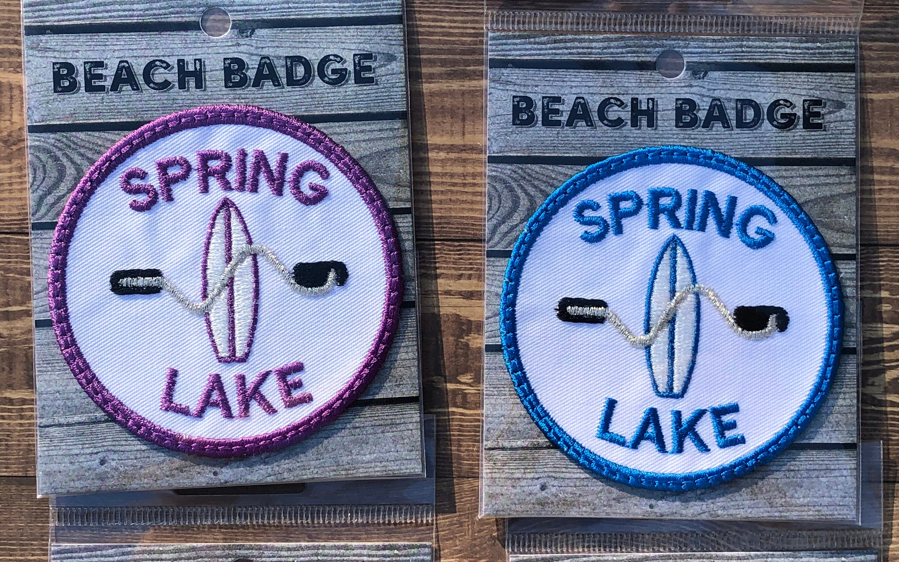 3 Beach Badge Iron on Patch Jersey Shore Ocean Grove Etsy