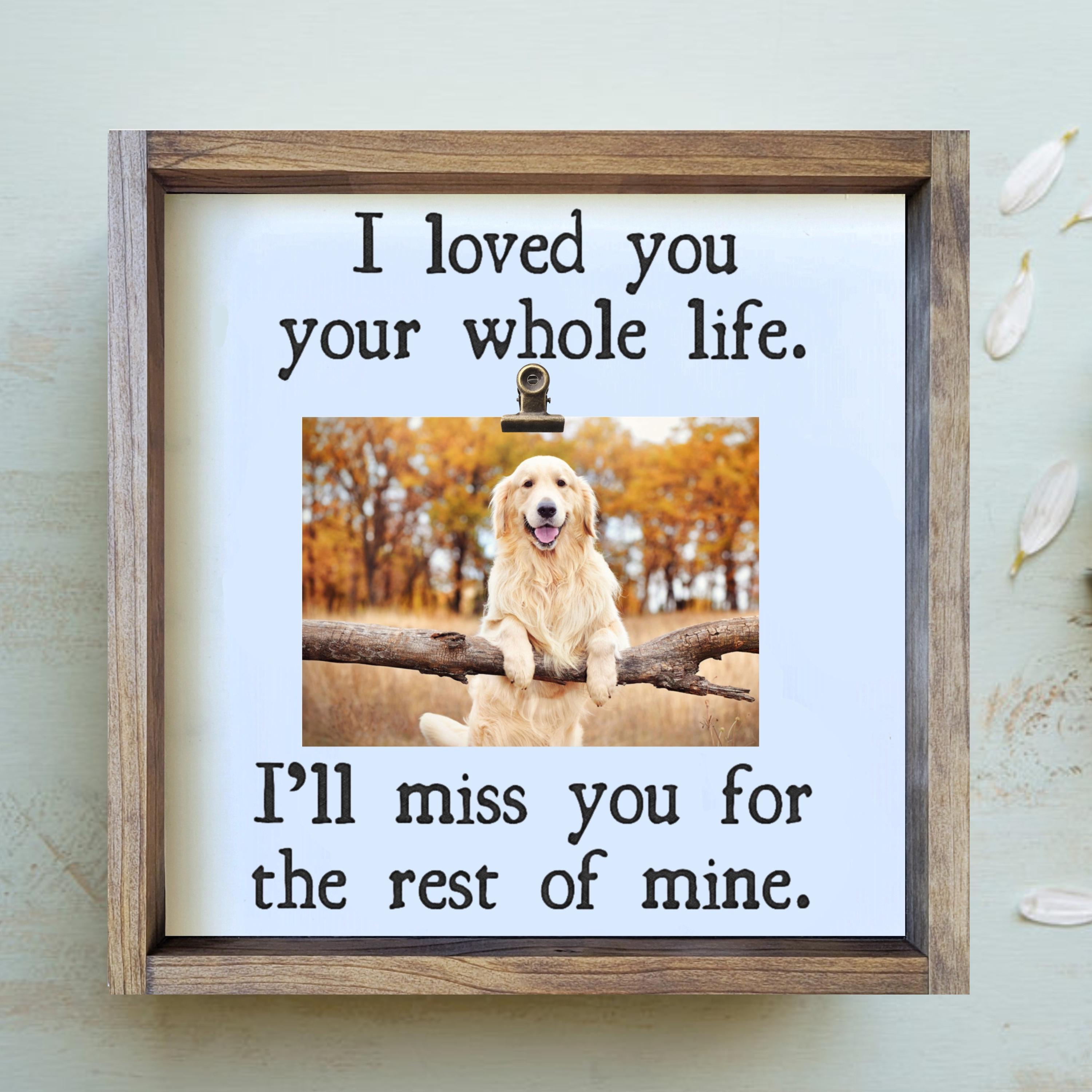 Itsoly Dog Memorial Picture Frame - Wooden 4x6 Photo Frame With Loving Quote For Pet Loss - View #13