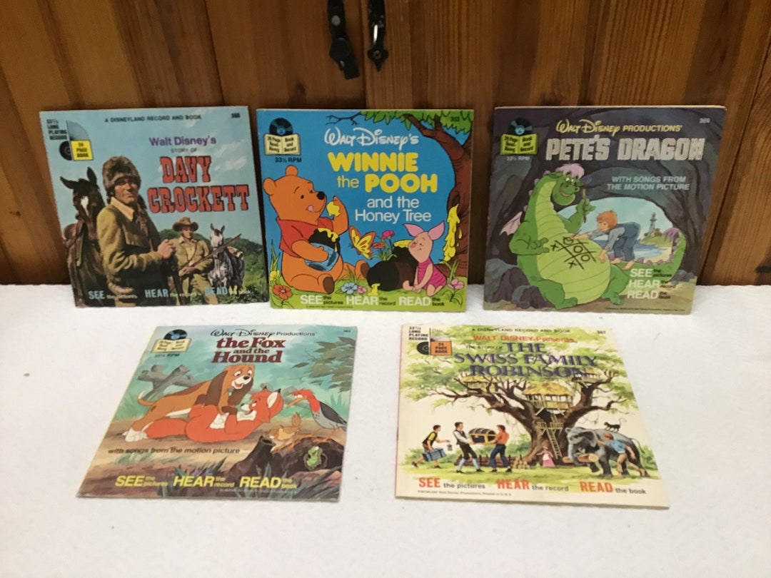 Walt Disney See Hear Read 24 Page Read Along Books and Records Winnie ...