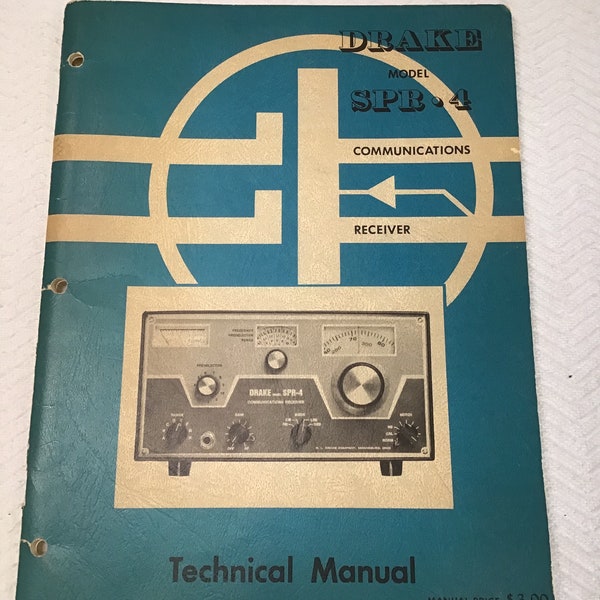 Vintage Drake Model SPR-4 Communications Receiver Technical Manual