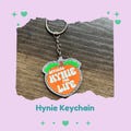 Official Hynie for Life Peach Keychain – Fun Gift for Tyler Hynes Fans, Hynies, Hallmark Lovers, Besties, or Proud Fandom Members
